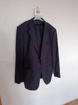 Traje Caramelo Hombre Talla 58 Rayas