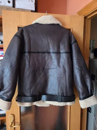 Chaqueta Bomber Aviador Talla M Marrón