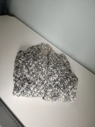 Chaleco de punto.Talla M azul y blanco