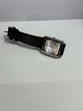 Pack Reloj Cuadrado y Tarjetero Negro