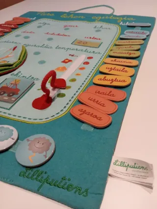 Calendario infantil de tela