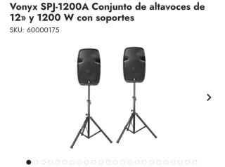 Conjunto altavoces Vonyx SPJ-1200A Negro