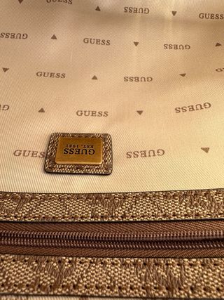 Bolso Guess Beige y Marrón
