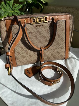 Bolso Guess Beige y Marrón