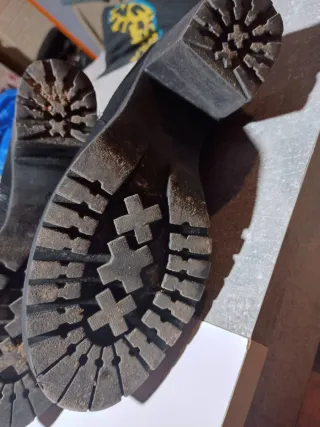 Botines ante negro talla 38