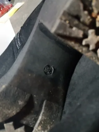 Botines ante negro talla 38