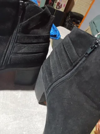 Botines ante negro talla 38