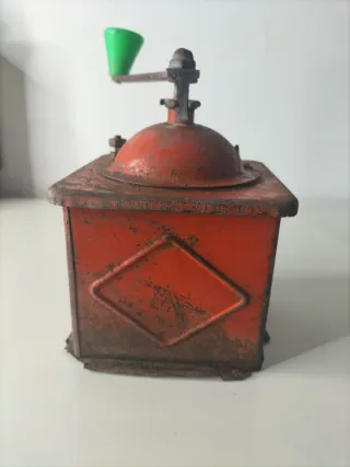 Molinillo café antiguo ELMA rojo