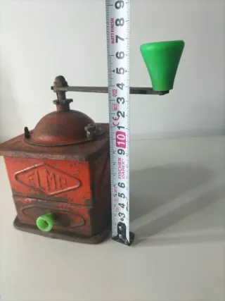 Molinillo café antiguo ELMA rojo