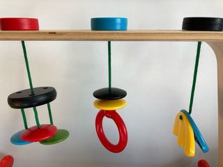 Barra Gimnasio Bebé Madera Juguetes Colgantes IKEA