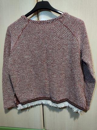 Jersey mujer estampado rojo y blanco Talla L