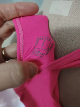 Camiseta deportiva tirantes Decathlon fucsia mujer