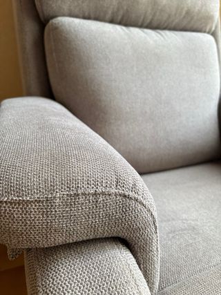 Butaca elevable y reclinable tela beige