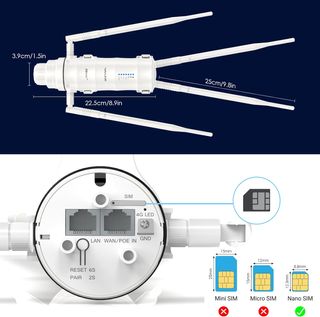 Ripetitore WiFi Esterno Wavlink AC1200 4G LTE