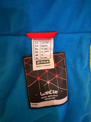 Chaqueta de nieve Talla 12