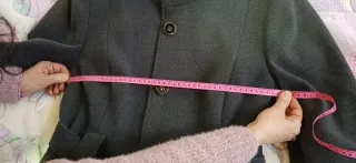 Giaccone grigio con cintura