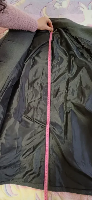 Giaccone grigio con cintura