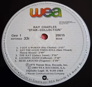 LP de Ray Charles: Star-Collection (1975)
