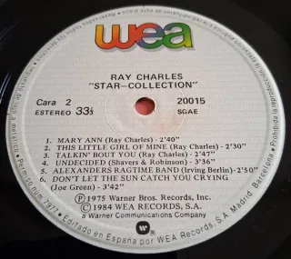 LP de Ray Charles: Star-Collection (1975)