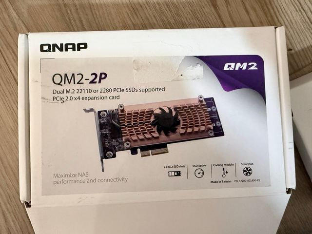 Tarjeta QNAP QM2-2P 2x M.2 NVMe PCIe