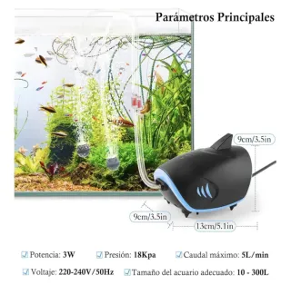 Bomba Aire Acuario Doble Salida HP-806S