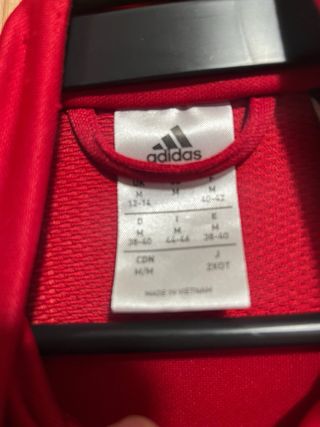 Chaqueta Adidas Roja y Blanca