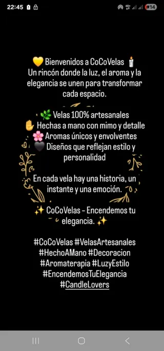 Velas artesanales decorativas