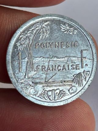 Moneda Polinesia Francesa 1 Franco