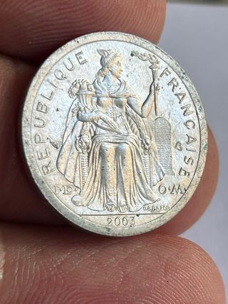 Moneda Polinesia Francesa 1 Franco