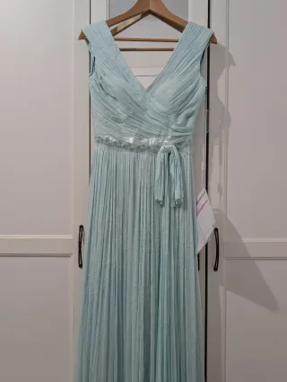 Vestido fiesta muselina agua