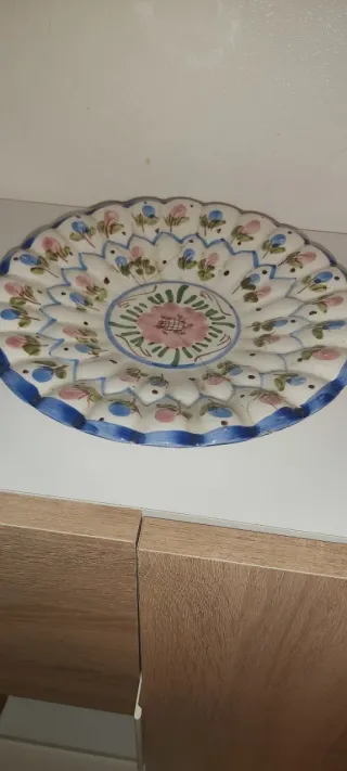 Juego de 3 Platos Decorativos Florales