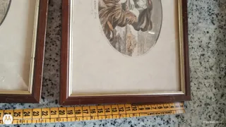 Coppia Stampe Antiche Hiems e Ver