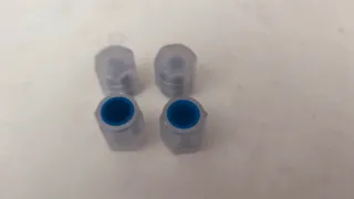 4 Tapones Válvula de Rueda color Azul