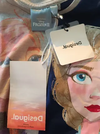 Camiseta niña Frozen Anna Elsa