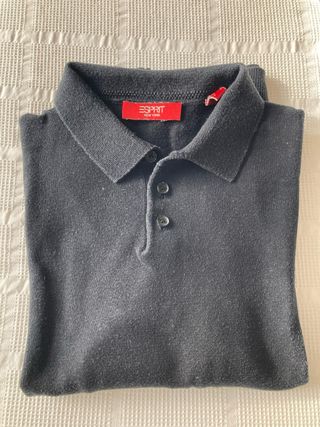 Polo Esprit Negro Algodón Talla XS