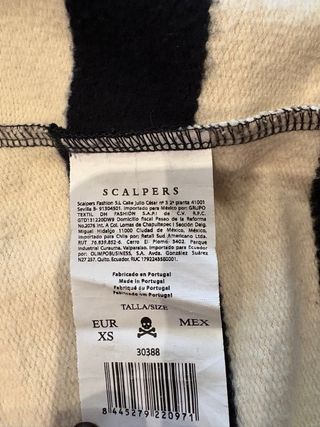 Sudadera Scalpers Rayas Calavera