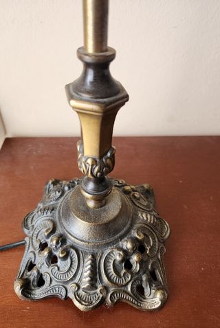 Pie de lámpara antiguo bronce 45cm