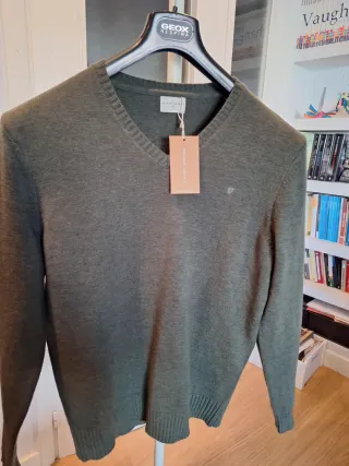 Jersey cuello pico Alvaro Moreno verde