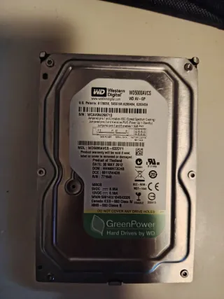 Disco Rígido WD 500GB WD5000AVCS