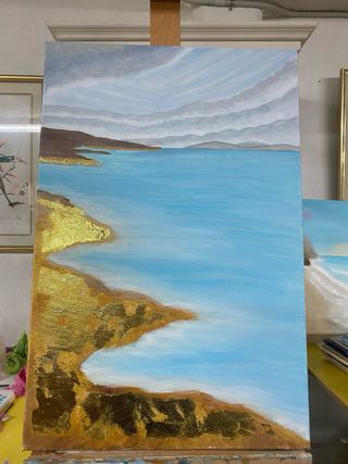 Cuadro Óleo Costa Dorada 40x60cm