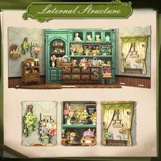 Puzzle 3D Madera Blossom Florists