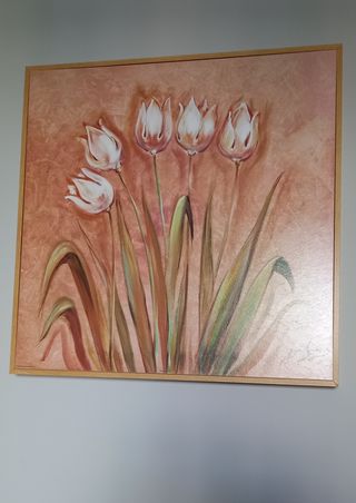Cuadro lienzo tulipanes