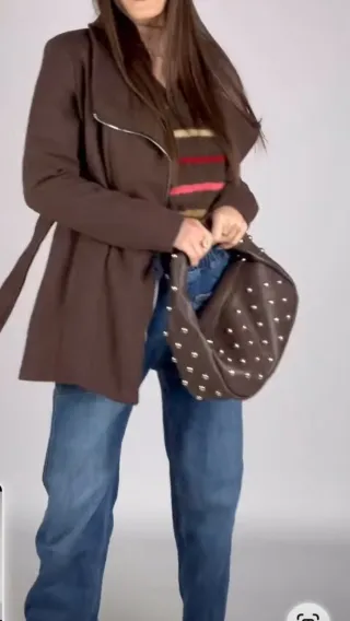 Cappotto foderato color moro