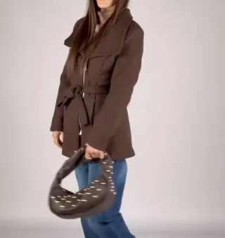 Cappotto foderato color moro