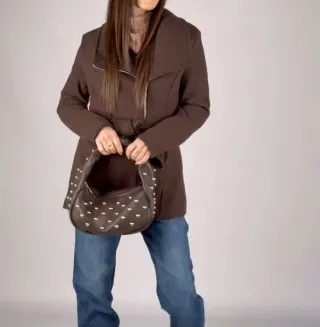 Cappotto foderato color moro