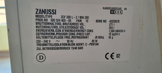 Congelador Zanussi Horizontal 265L