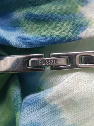 Reloj Fossil Mujer Pulsera Plata y Azul