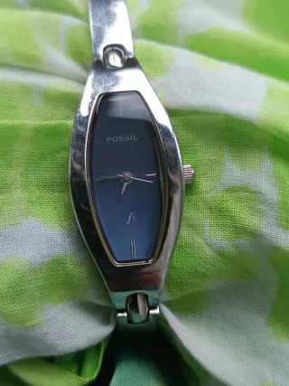 Reloj Fossil Mujer Pulsera Plata y Azul