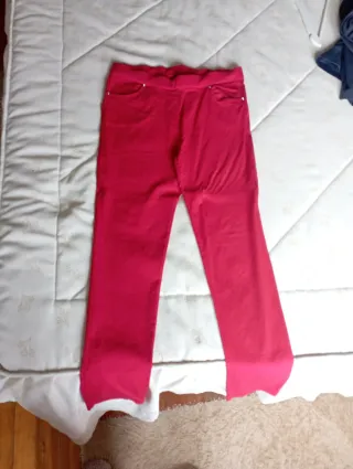 Pantalones rojos ajustados tipo malla talla única