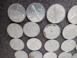 Lote 25 monedas 50 CTS Franco